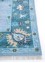 cyanna blue wool Hand Knotted Rug - Corner cyanna blue wool Hand Knotted Rug - Corner