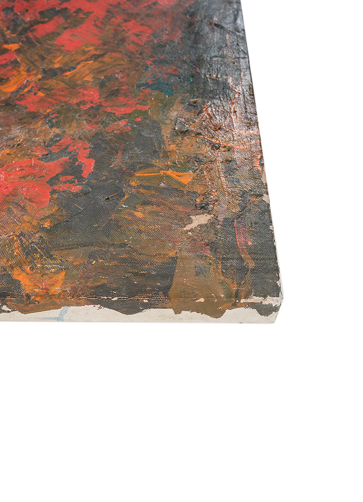 painting grey and black canvas ART WORK Rug - Corner painting grey and black canvas ART WORK Rug - Corner