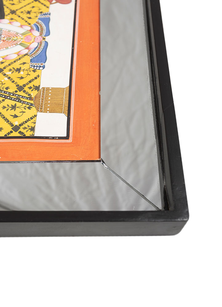 pichwai art gold cotton cloth ART WORK Rug - Corner