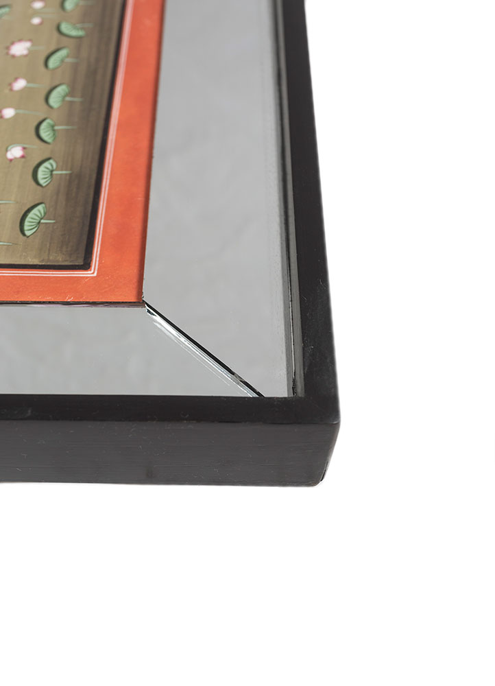 pichwai art green cotton cloth ART WORK Rug - Corner pichwai art green cotton cloth ART WORK Rug - Corner