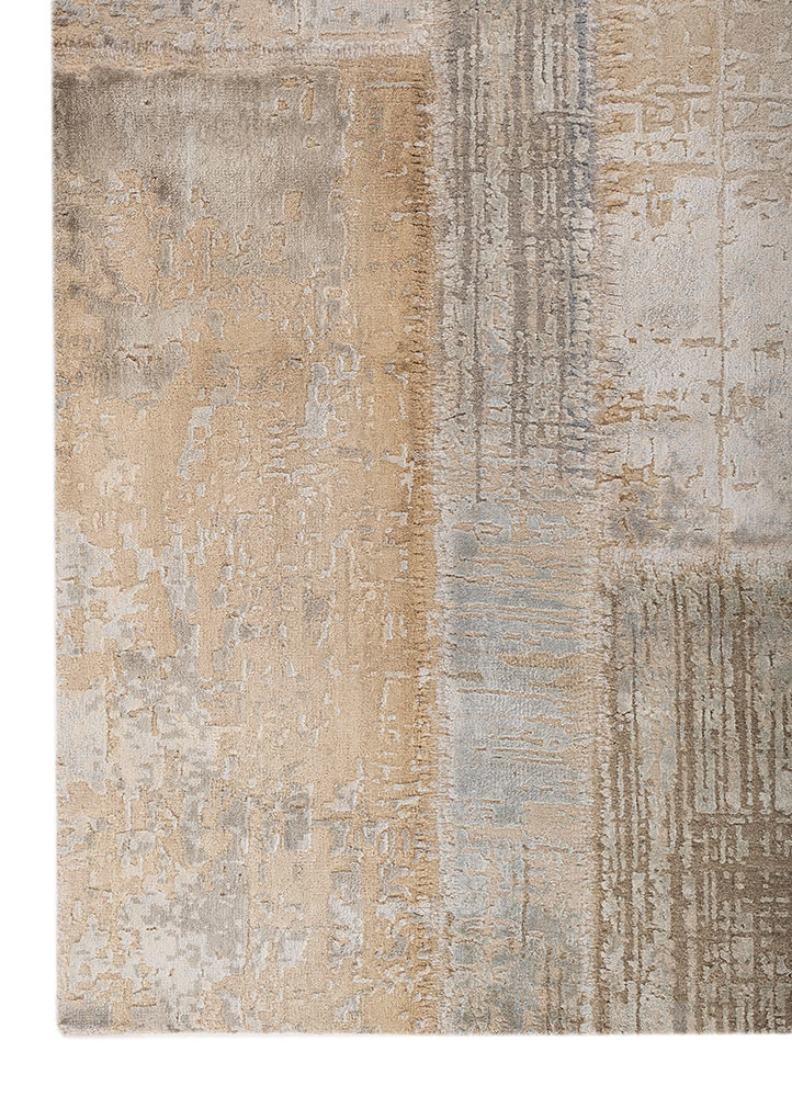 provenance ivory wool and bamboo silk Hand Knotted Rug - Corner provenance ivory wool and bamboo silk Hand Knotted Rug - Corner