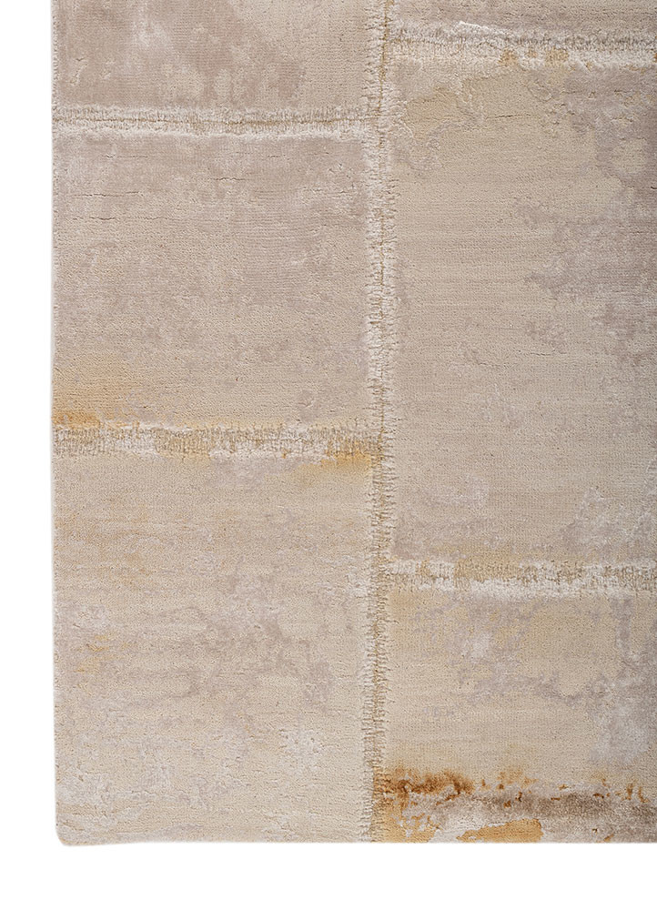 provenance ivory wool and bamboo silk Hand Knotted Rug - Corner provenance ivory wool and bamboo silk Hand Knotted Rug - Corner