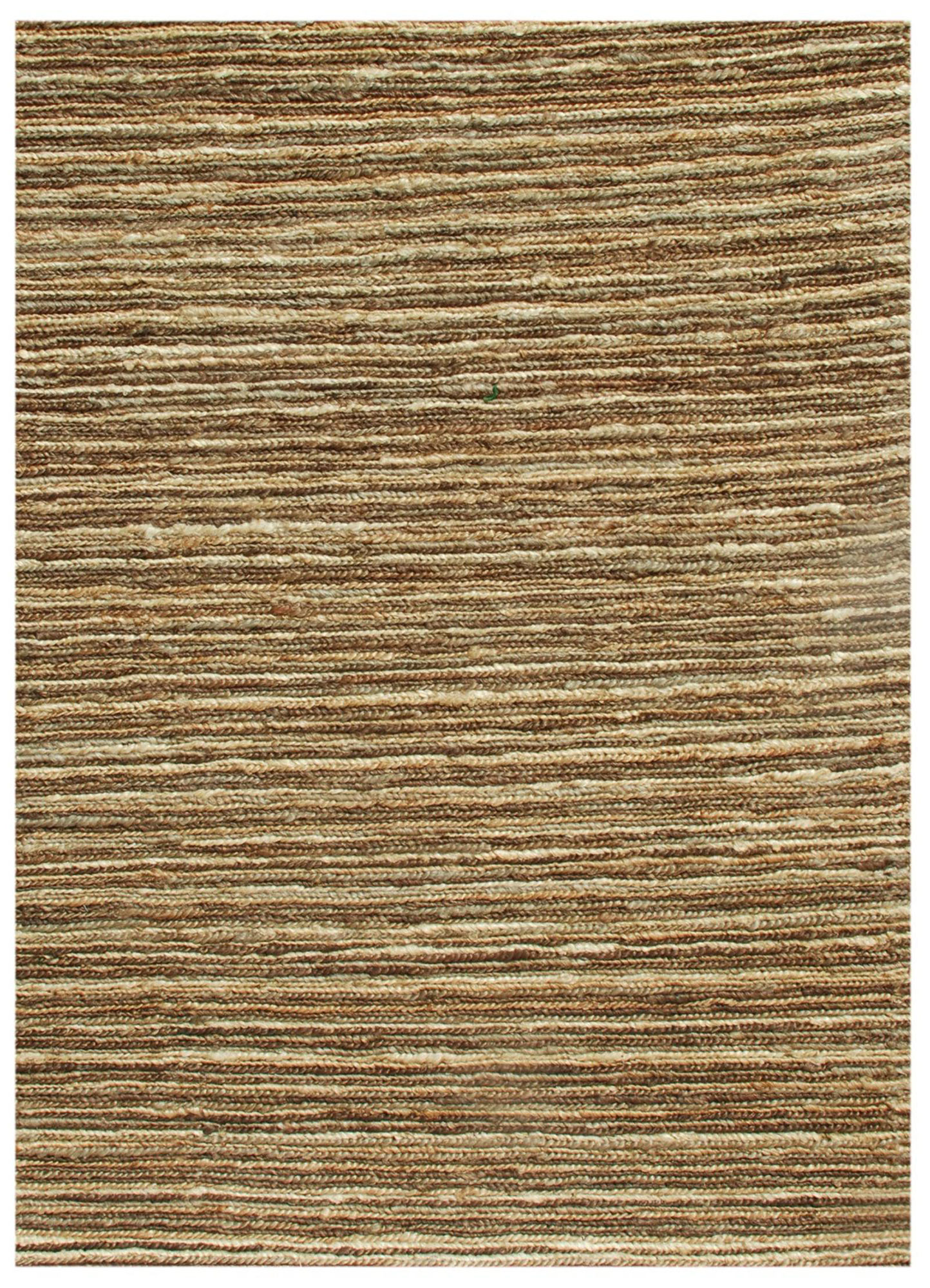 hula beige and brown jute and hemp Hand Knotted Rug - Corner