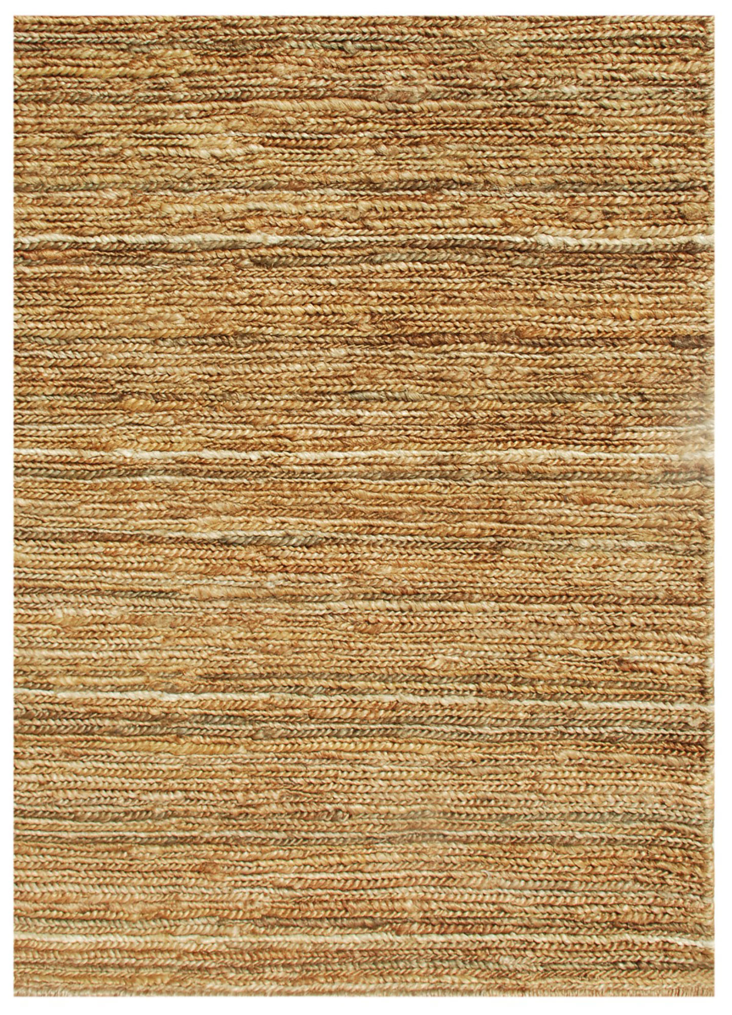 hula ivory jute and hemp Hand Knotted Rug - Corner