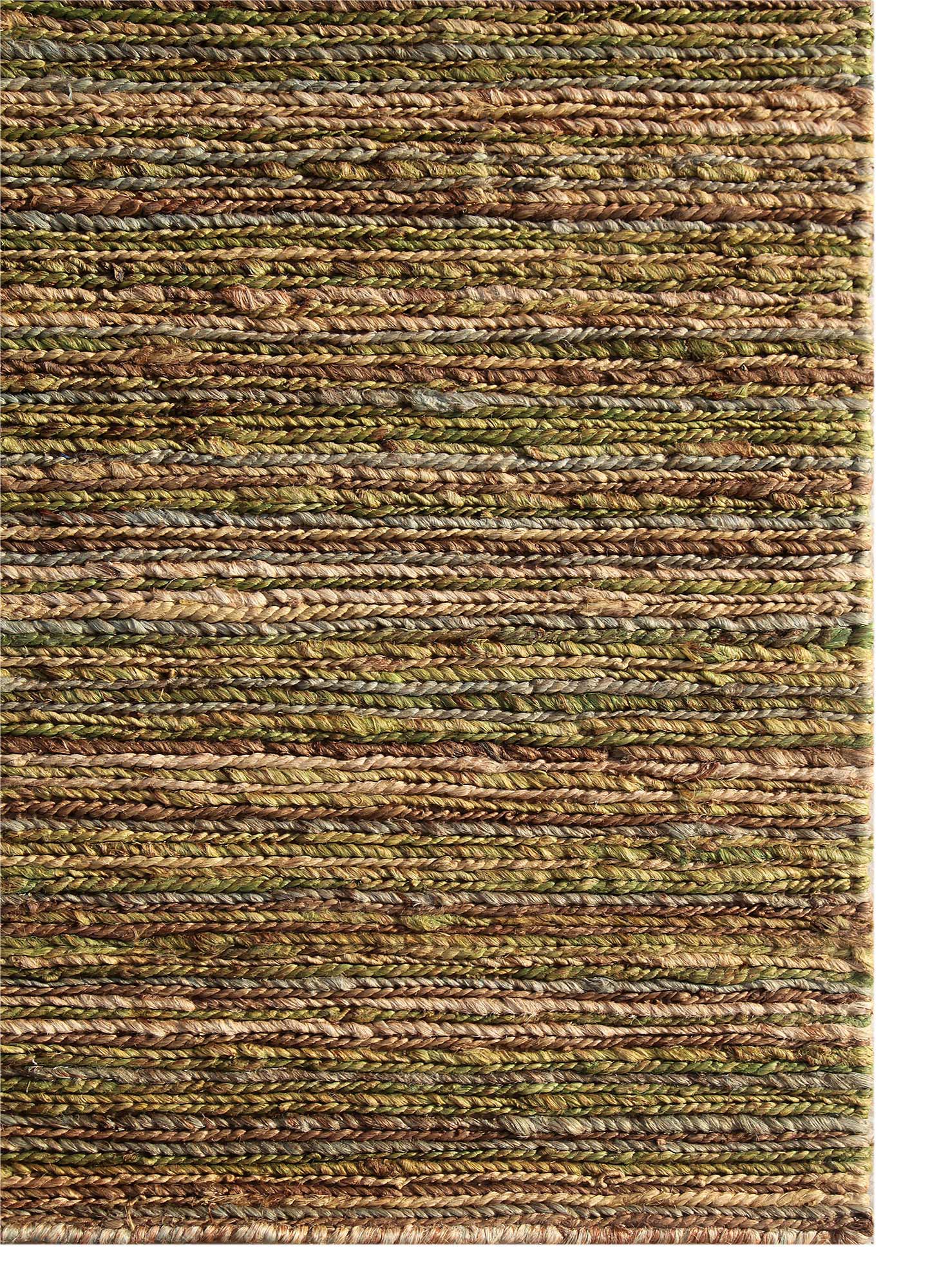 hula green jute and hemp Hand Knotted Rug - Corner hula green jute and hemp Hand Knotted Rug - Corner