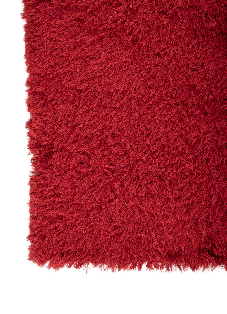 basis red and orange polyester Shag Rug - Corner basis red and orange polyester Shag Rug - Corner