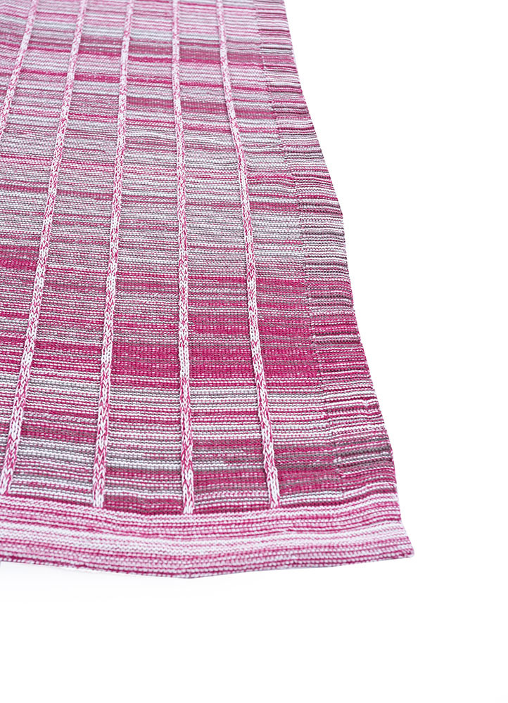 bespoke sile pink and purple polyester Hand Loom Rug - Corner bespoke sile pink and purple polyester Hand Loom Rug - Corner