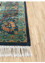 aurora blue wool and silk Hand Knotted Rug - Corner aurora blue wool and silk Hand Knotted Rug - Corner