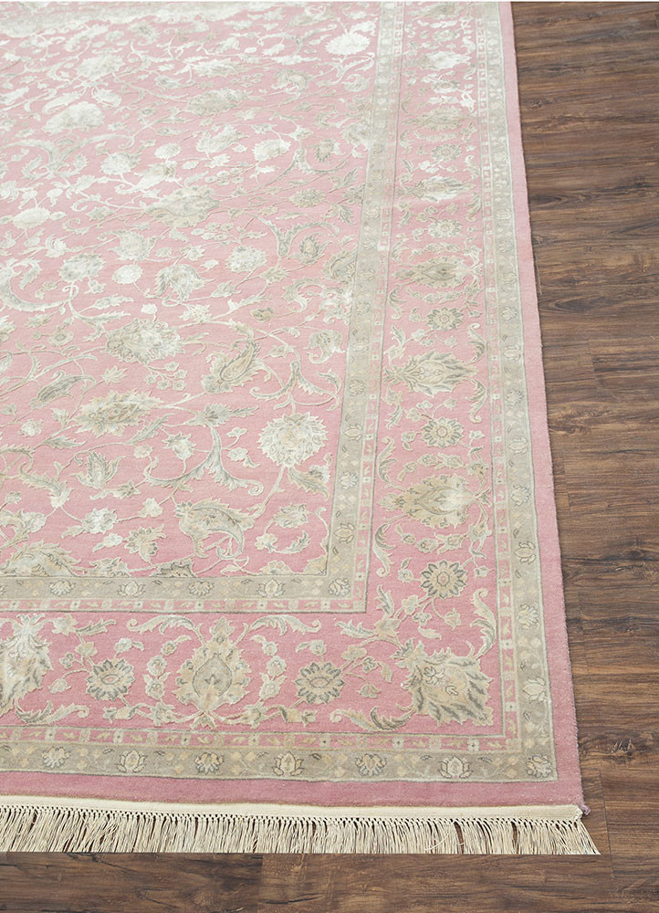 aurora red and orange wool and silk Hand Knotted Rug - Corner aurora red and orange wool and silk Hand Knotted Rug - Corner