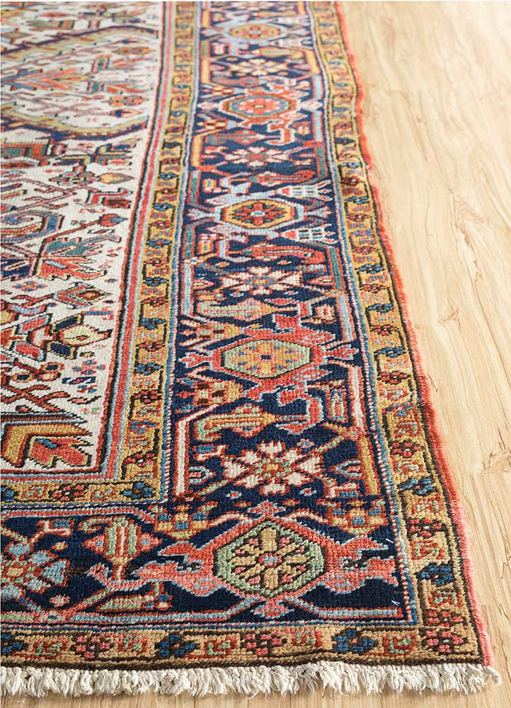 aalam multi wool Hand Knotted Rug - Corner aalam multi wool Hand Knotted Rug - Corner