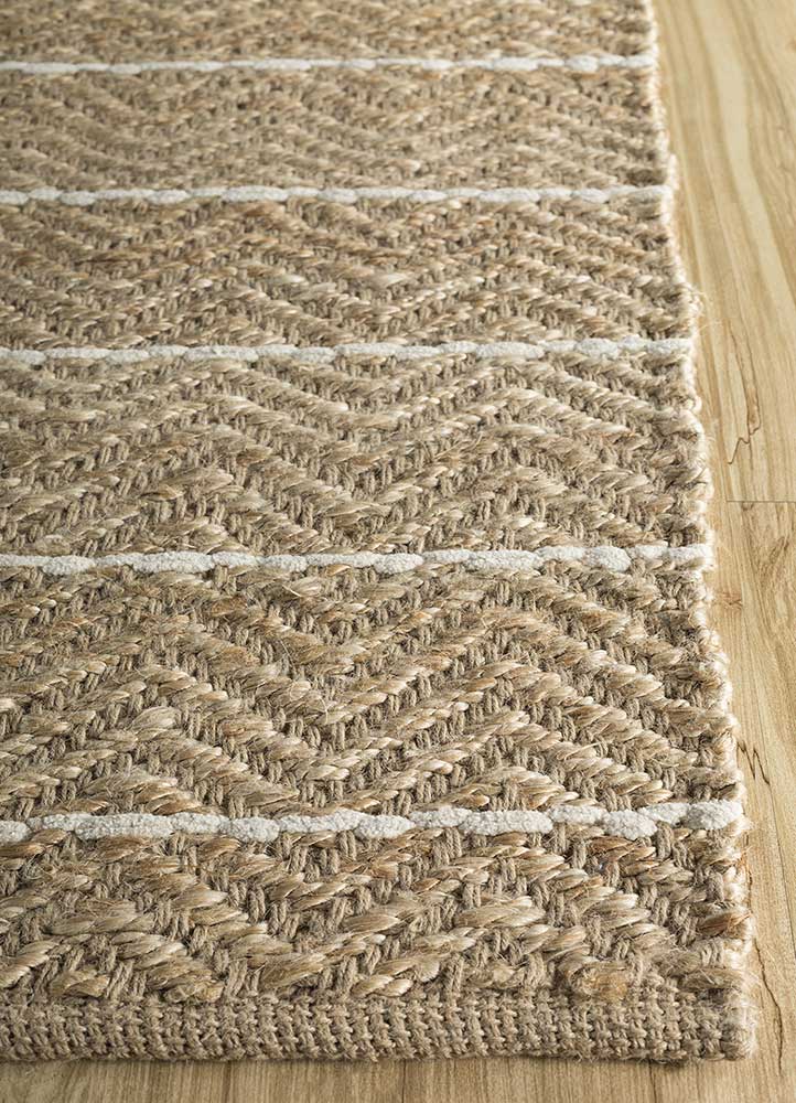 indusbar beige and brown jute and hemp Flat Weaves Rug - Corner indusbar beige and brown jute and hemp Flat Weaves Rug - Corner