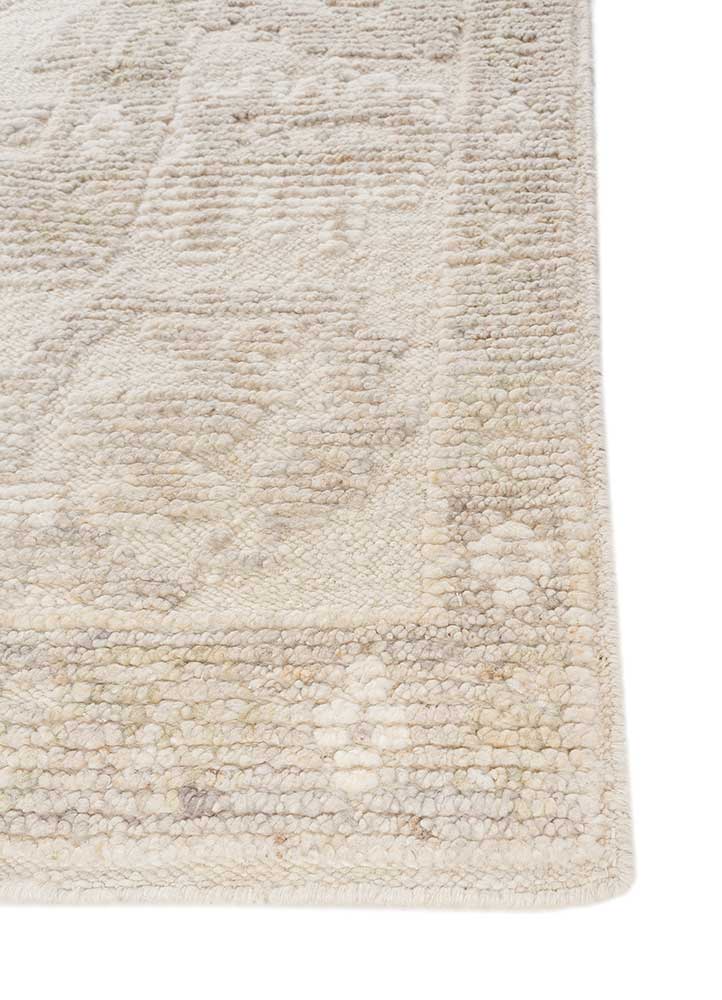 cyanna ivory wool Hand Knotted Rug - Corner cyanna ivory wool Hand Knotted Rug - Corner