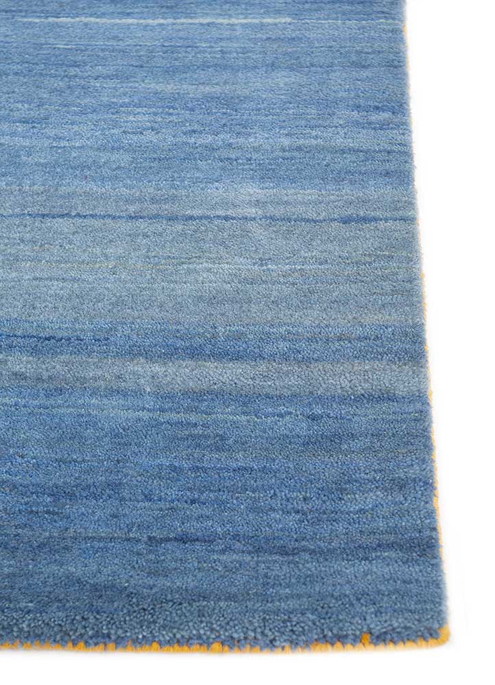 free verse by kavi gold wool and silk Hand Knotted Rug - Corner