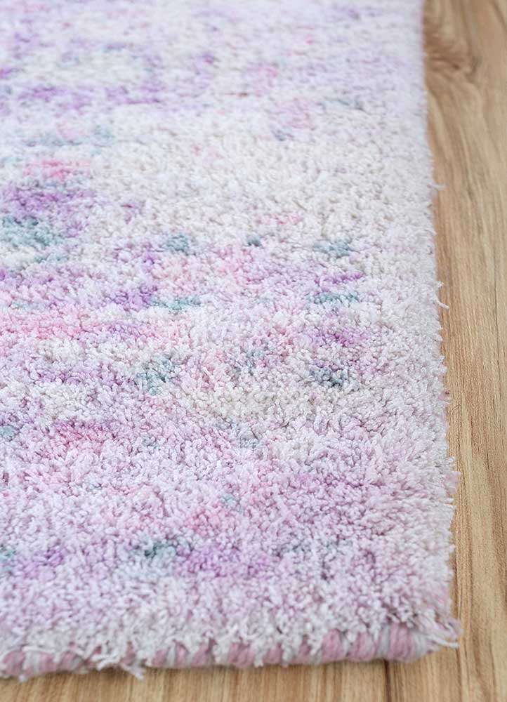 mythos pink and purple polyester Hand Tufted Rug - Corner