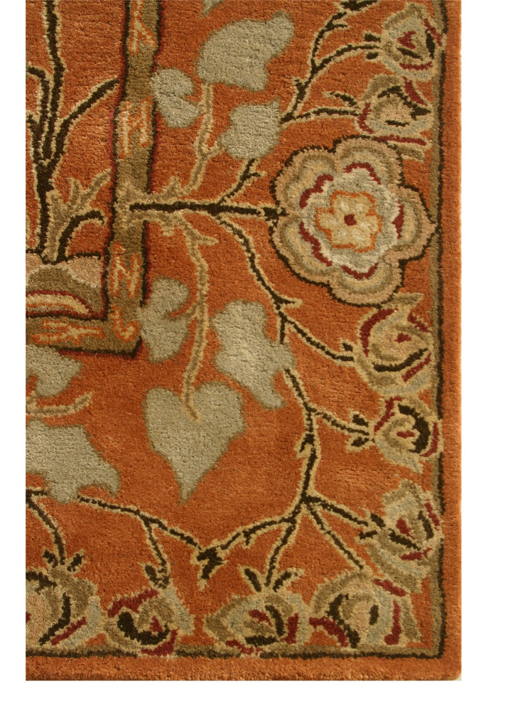 mythos red and orange wool Hand Tufted Rug - Corner mythos red and orange wool Hand Tufted Rug - Corner