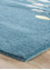 confetti blue wool and viscose Hand Tufted Rug - Corner confetti blue wool and viscose Hand Tufted Rug - Corner