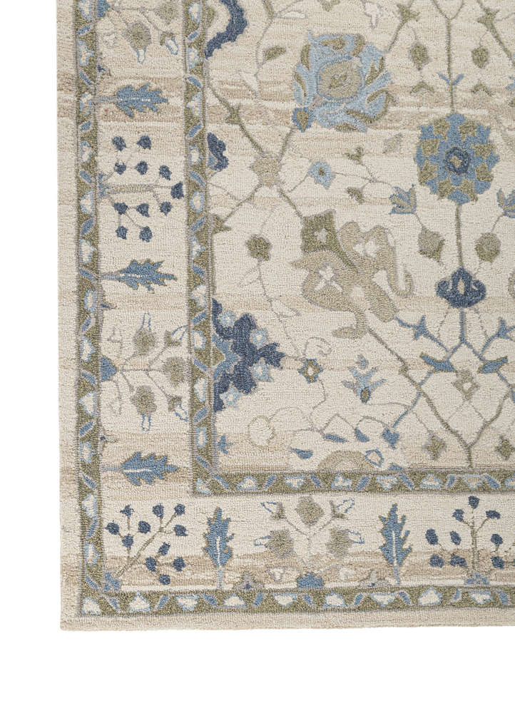 mythos ivory wool Hand Tufted Rug - Corner mythos ivory wool Hand Tufted Rug - Corner