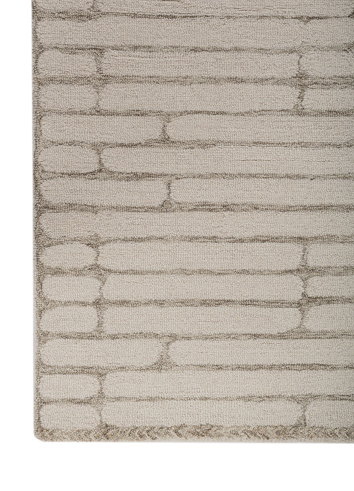 aprezo ivory wool Hand Tufted Rug - Corner aprezo ivory wool Hand Tufted Rug - Corner