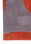 white noise red and orange wool and viscose Hand Tufted Rug - Corner white noise red and orange wool and viscose Hand Tufted Rug - Corner