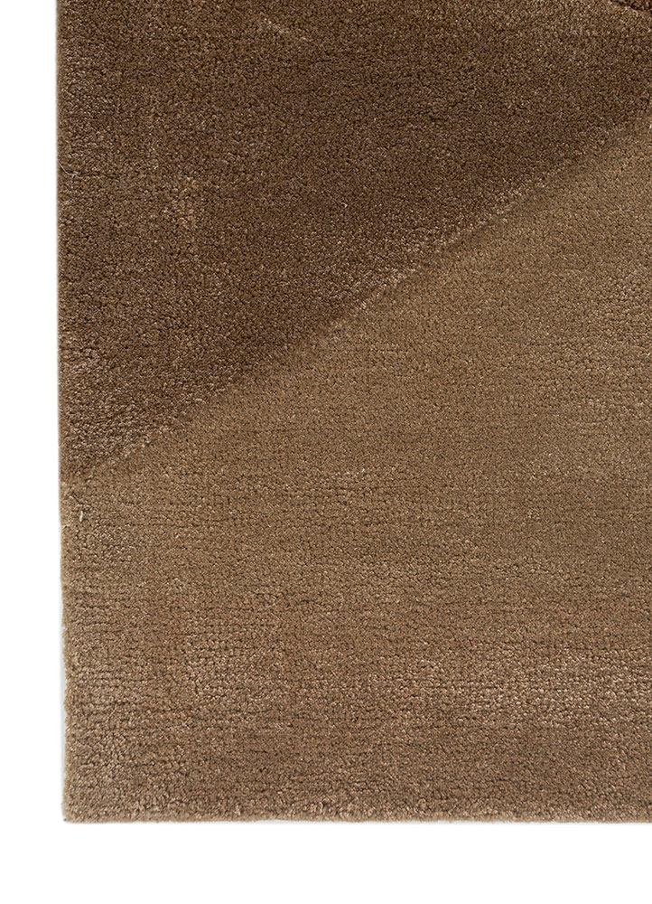 cera beige and brown wool and viscose Hand Tufted Rug - Corner cera beige and brown wool and viscose Hand Tufted Rug - Corner
