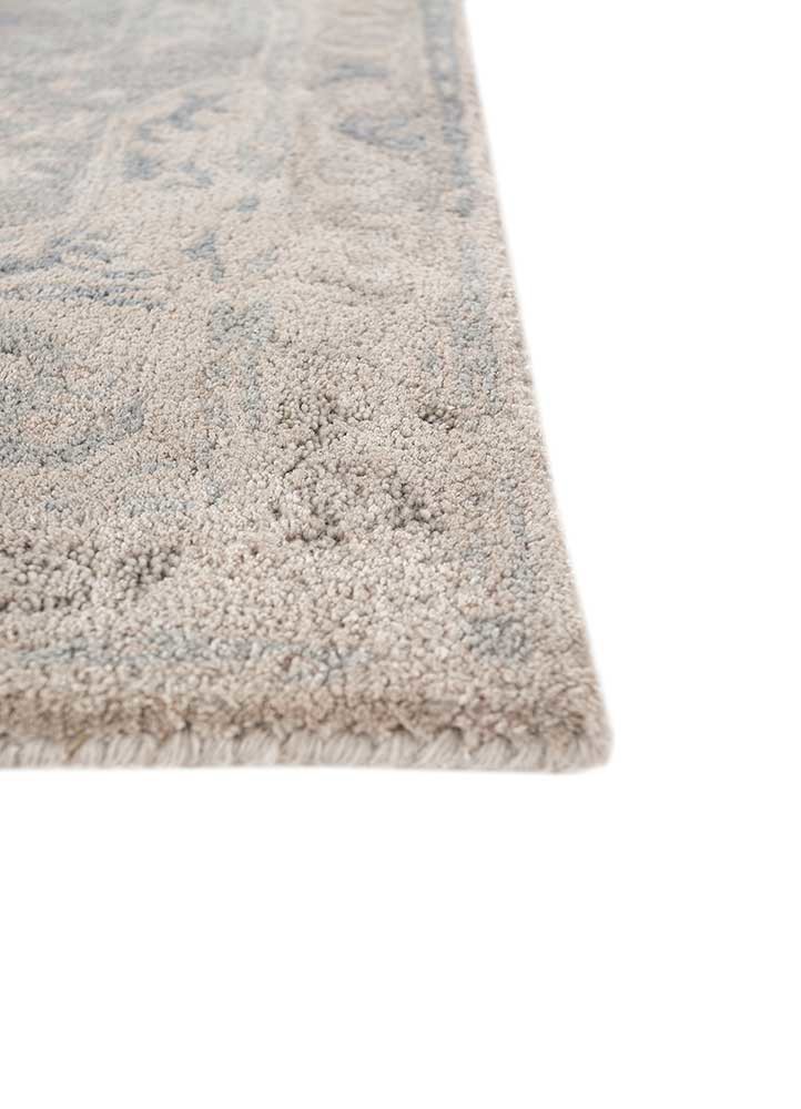 mythos blue wool and viscose Hand Tufted Rug - Corner mythos blue wool and viscose Hand Tufted Rug - Corner