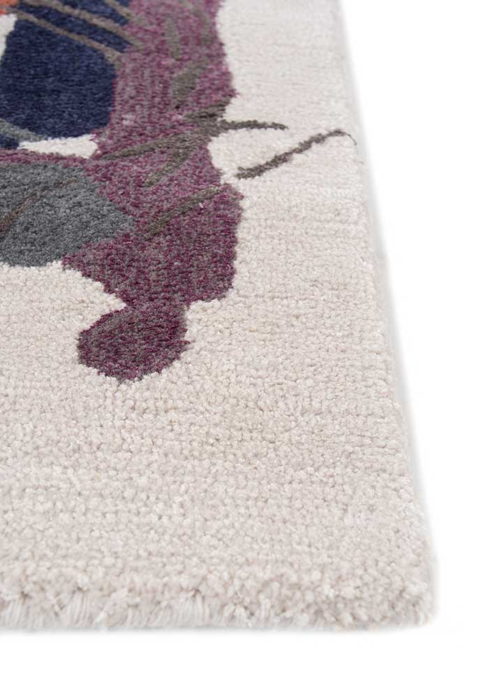 reminiscence multi wool and viscose Hand Tufted Rug - Corner