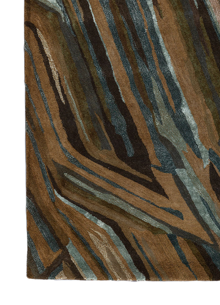 genesis blue wool and viscose Hand Tufted Rug - Corner genesis blue wool and viscose Hand Tufted Rug - Corner