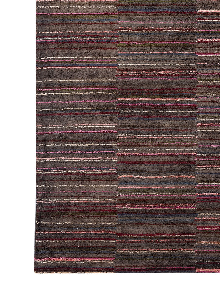 acar grey and black wool and viscose Hand Tufted Rug - Corner acar grey and black wool and viscose Hand Tufted Rug - Corner