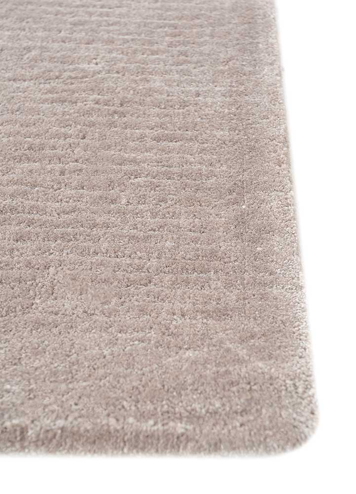 cera grey and black viscose Hand Tufted Rug - Corner