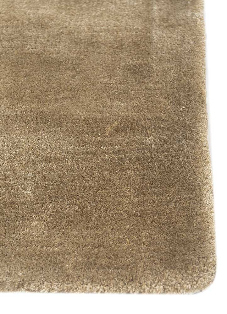 cera green viscose Hand Tufted Rug - Corner