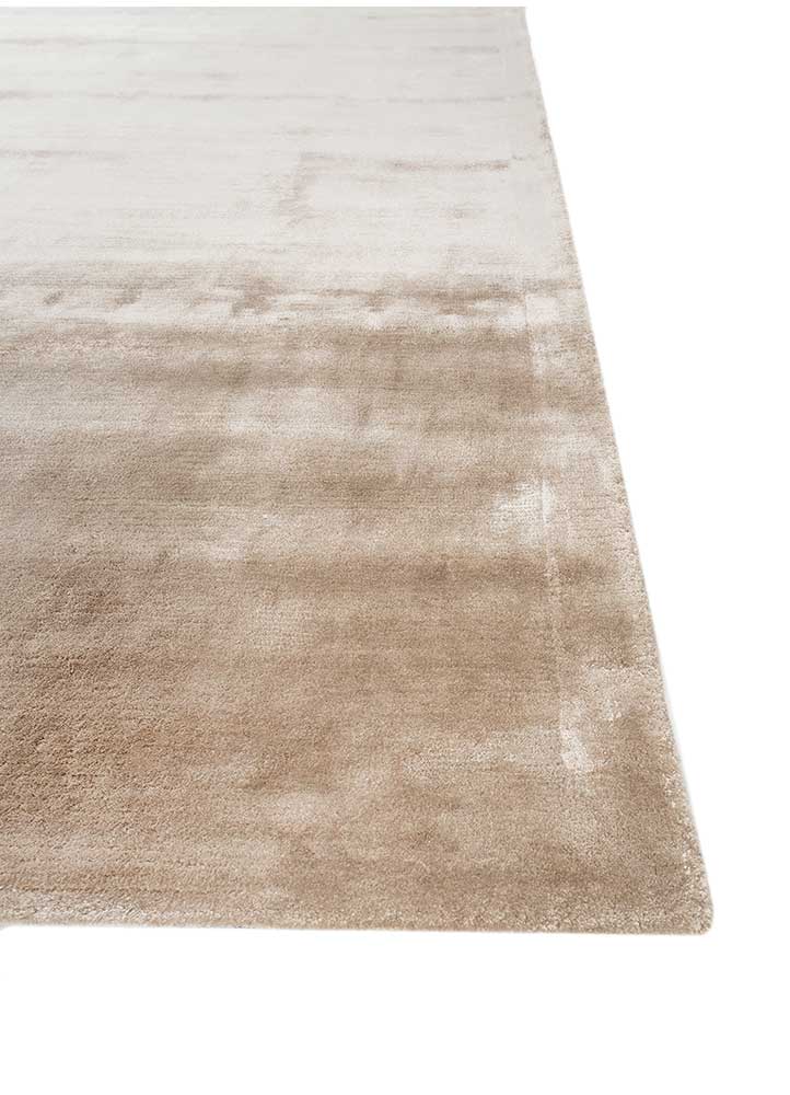 cera beige and brown viscose Hand Tufted Rug - Corner cera beige and brown viscose Hand Tufted Rug - Corner