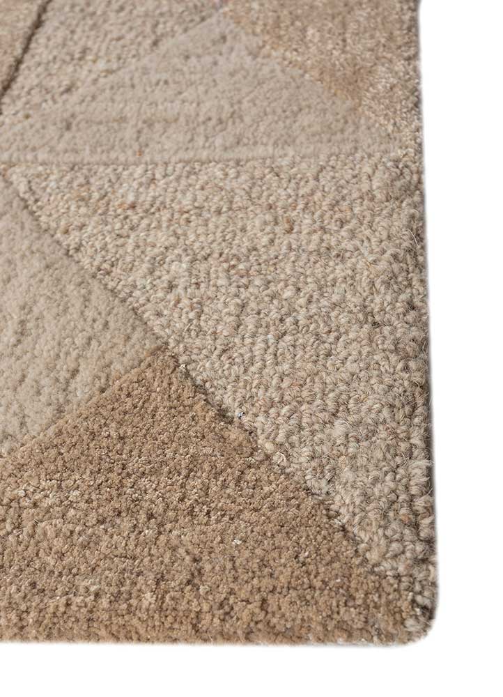 aprezo multi wool and viscose Hand Tufted Rug - Corner