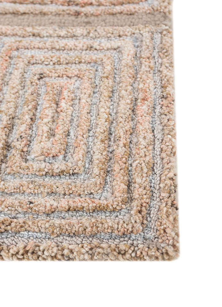 pathways multi wool and viscose Hand Tufted Rug - Corner pathways multi wool and viscose Hand Tufted Rug - Corner