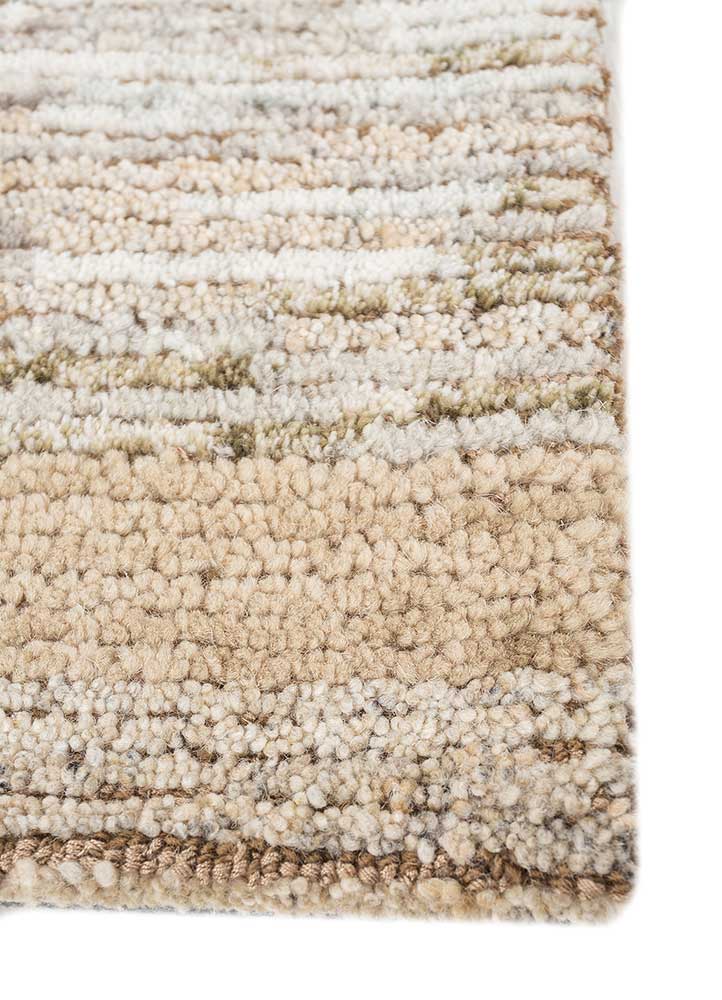 aprezo multi wool and viscose Hand Tufted Rug - Corner