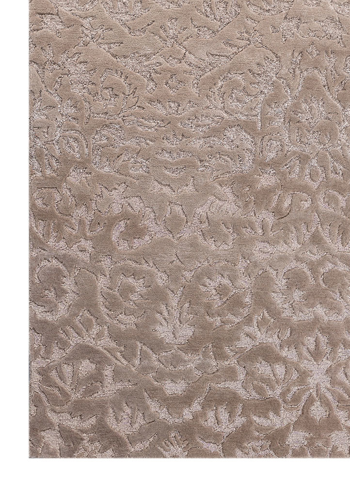 kasbah ivory wool and viscose Hand Tufted Rug - Corner kasbah ivory wool and viscose Hand Tufted Rug - Corner