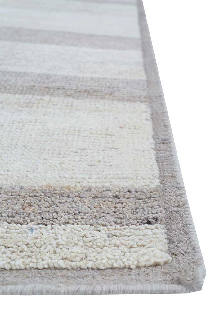 manifest ivory afghan wool Hand Knotted Rug - Corner