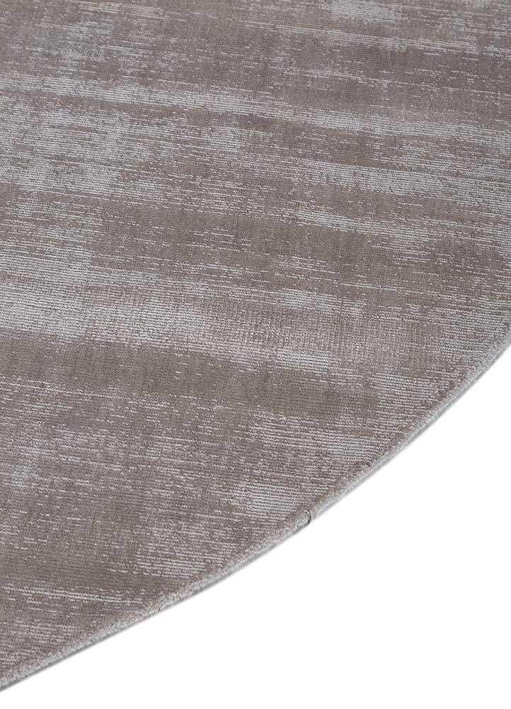 basis grey and black viscose Hand Loom Rug - Corner