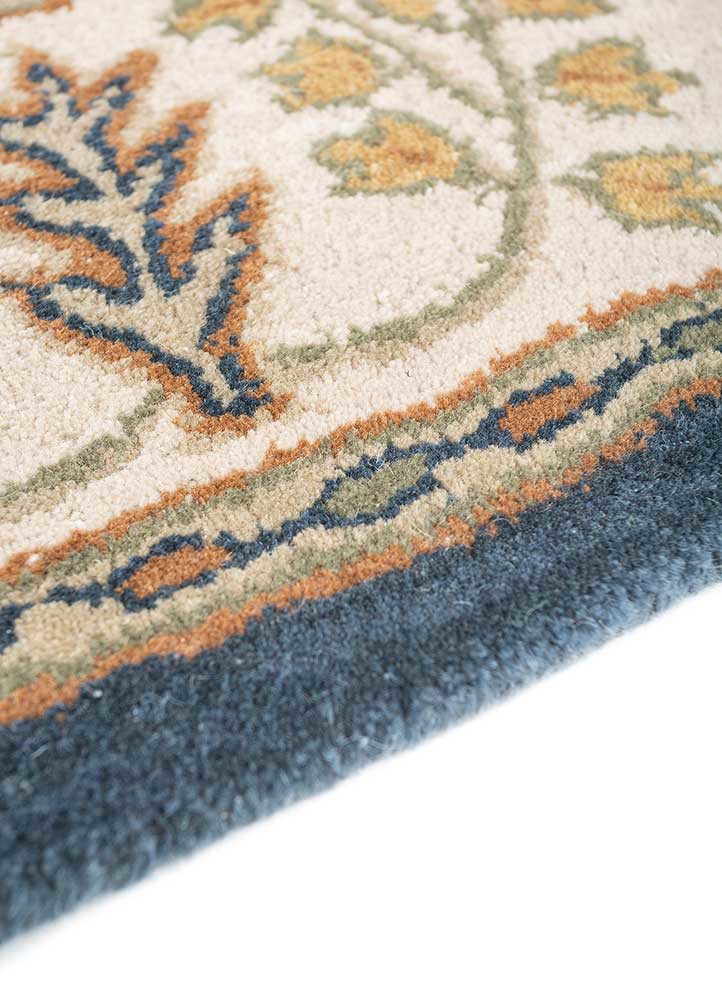 kasbah blue wool Hand Tufted Rug - Corner kasbah blue wool Hand Tufted Rug - Corner