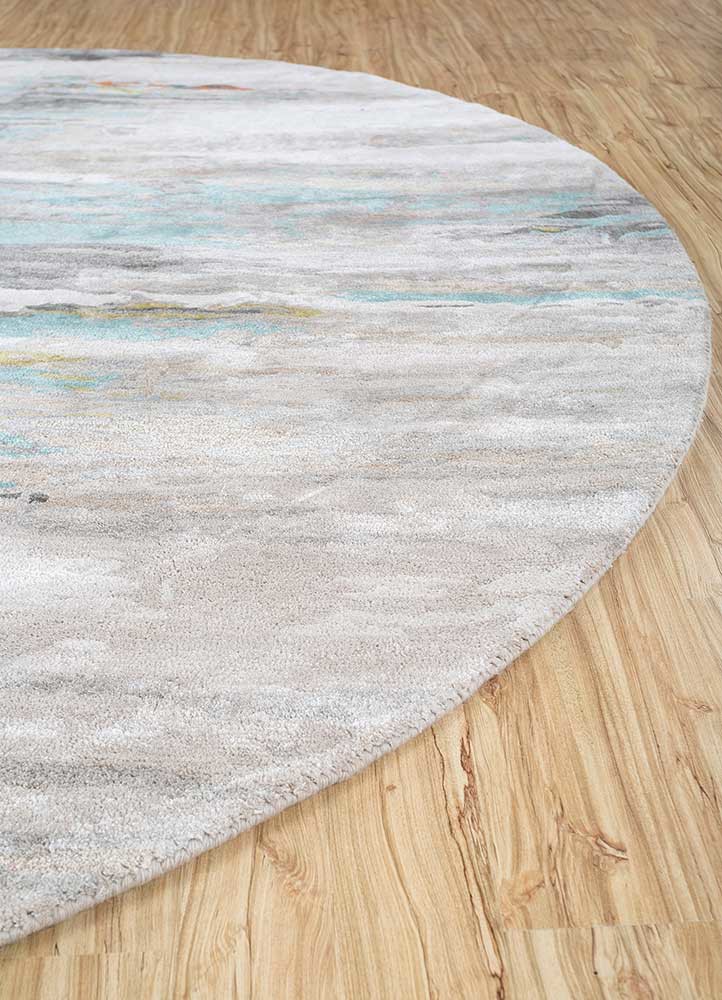 genesis ivory wool and viscose Hand Tufted Rug - Corner genesis ivory wool and viscose Hand Tufted Rug - Corner