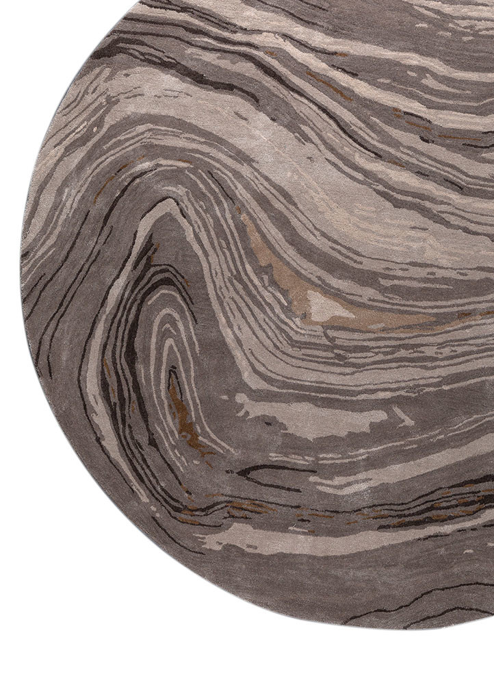 genesis grey and black wool and viscose Hand Tufted Rug - Corner genesis grey and black wool and viscose Hand Tufted Rug - Corner