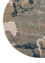 white noise blue wool and viscose Hand Tufted Rug - Corner white noise blue wool and viscose Hand Tufted Rug - Corner