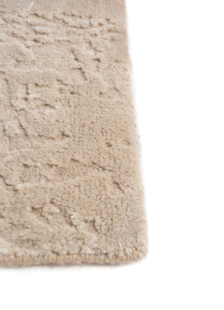 project error by kavi ivory wool and bamboo silk Hand Knotted Rug - Corner project error by kavi ivory wool and bamboo silk Hand Knotted Rug - Corner