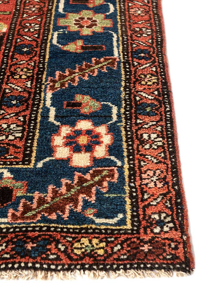 aalam pink and purple wool Hand Knotted Rug - Corner aalam pink and purple wool Hand Knotted Rug - Corner