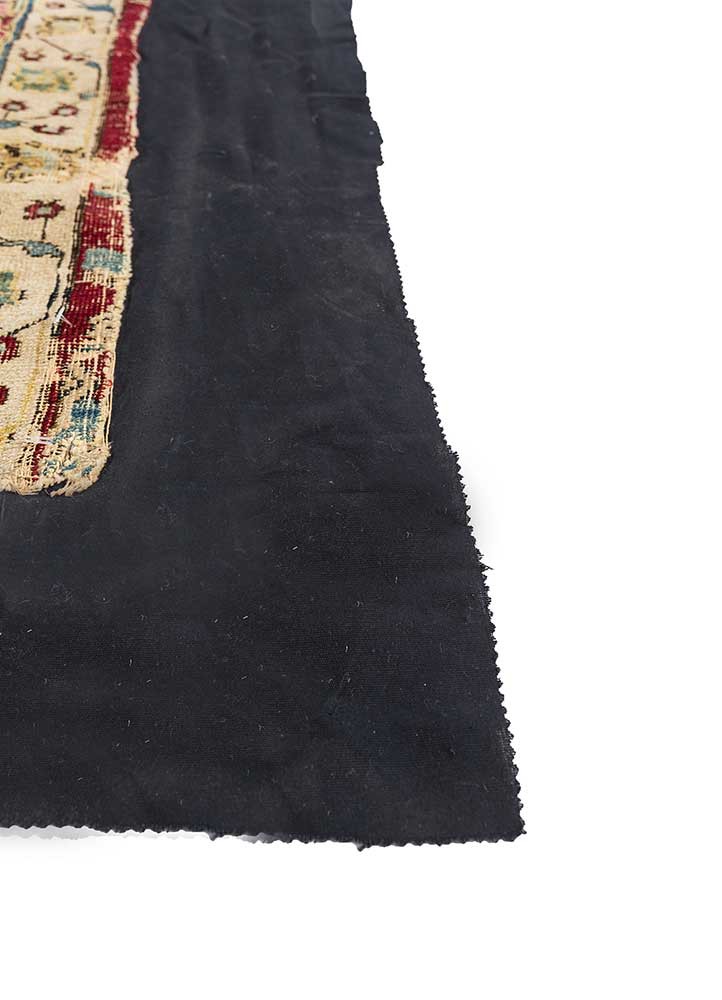 bespoke sile red and orange wool Wall Art Rug - Corner bespoke sile red and orange wool Wall Art Rug - Corner