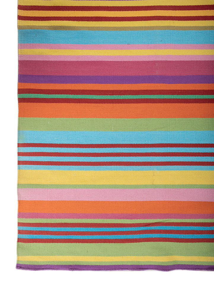indusbar green cotton Flat Weaves Rug - Corner indusbar green cotton Flat Weaves Rug - Corner