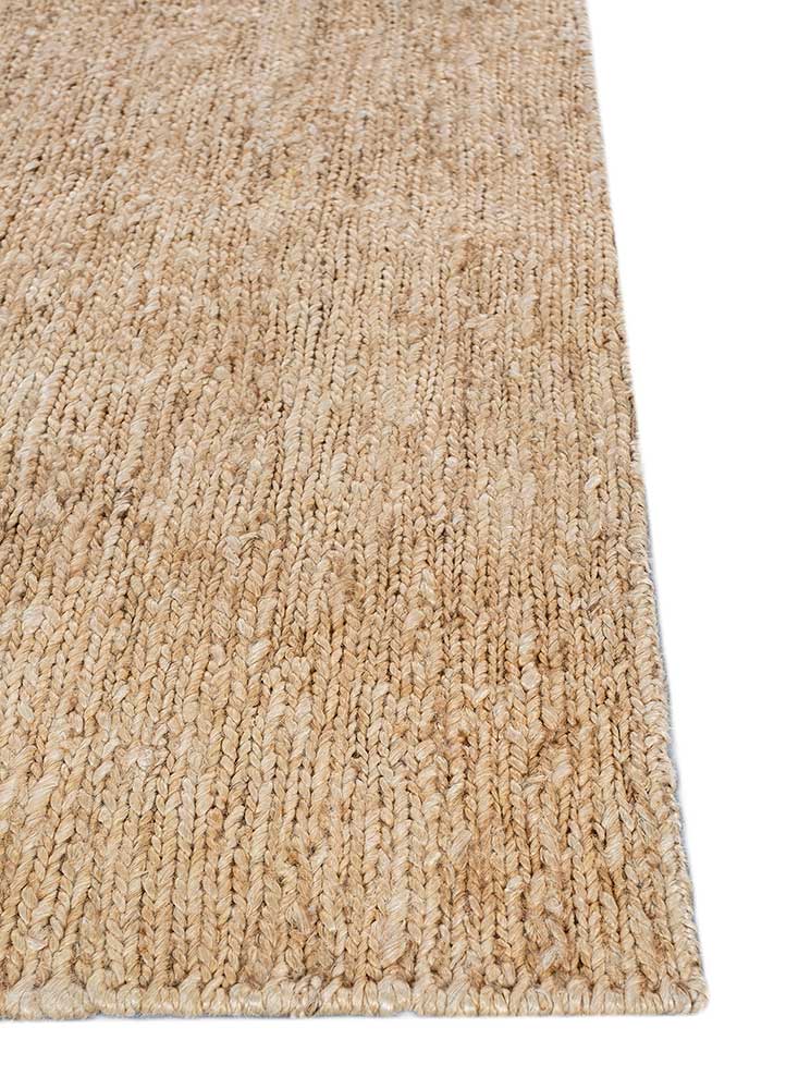 nomadic threads ivory jute and hemp Hand Knotted Rug - Corner