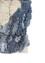wall installation blue wool and bamboo silk and copper and silk and cotton Rug - Corner wall installation blue wool and bamboo silk and copper and silk and cotton Rug - Corner