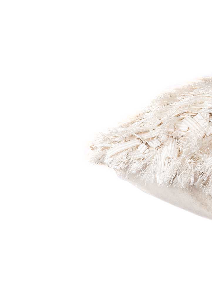 cushion ivory polyester Cushion Cover Rug - Corner cushion ivory polyester Cushion Cover Rug - Corner