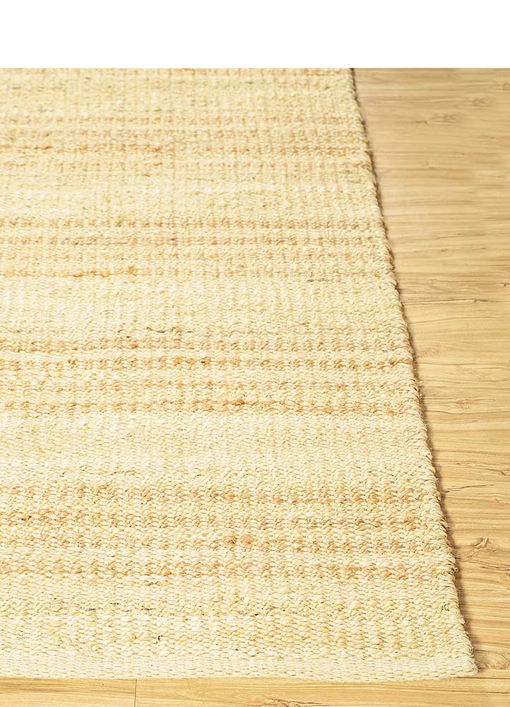 nomadic threads ivory jute and hemp Flat Weaves Rug - Corner