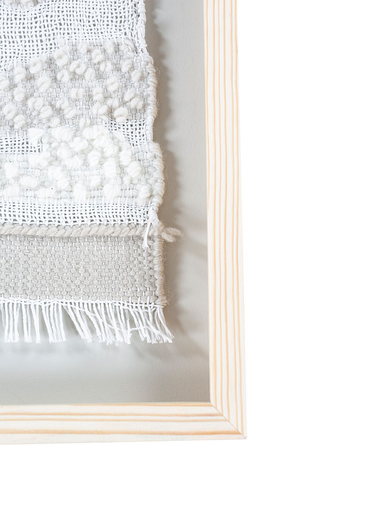 wall art and tapestries ivory wool Wall Art Rug - Corner